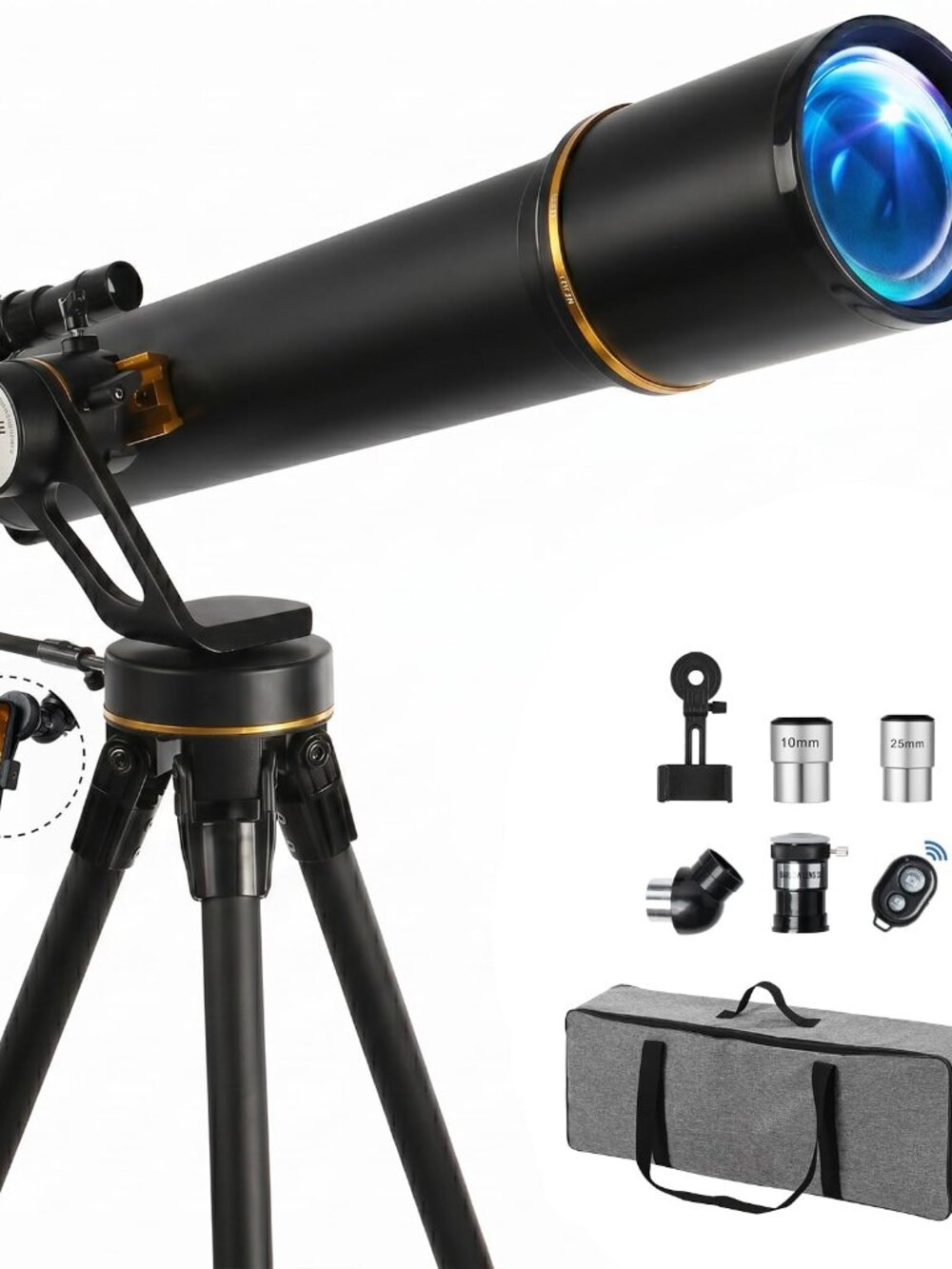NEW Telescope for Adults 90mm / 700mm Vertisteel AZ High-power astronomy with
